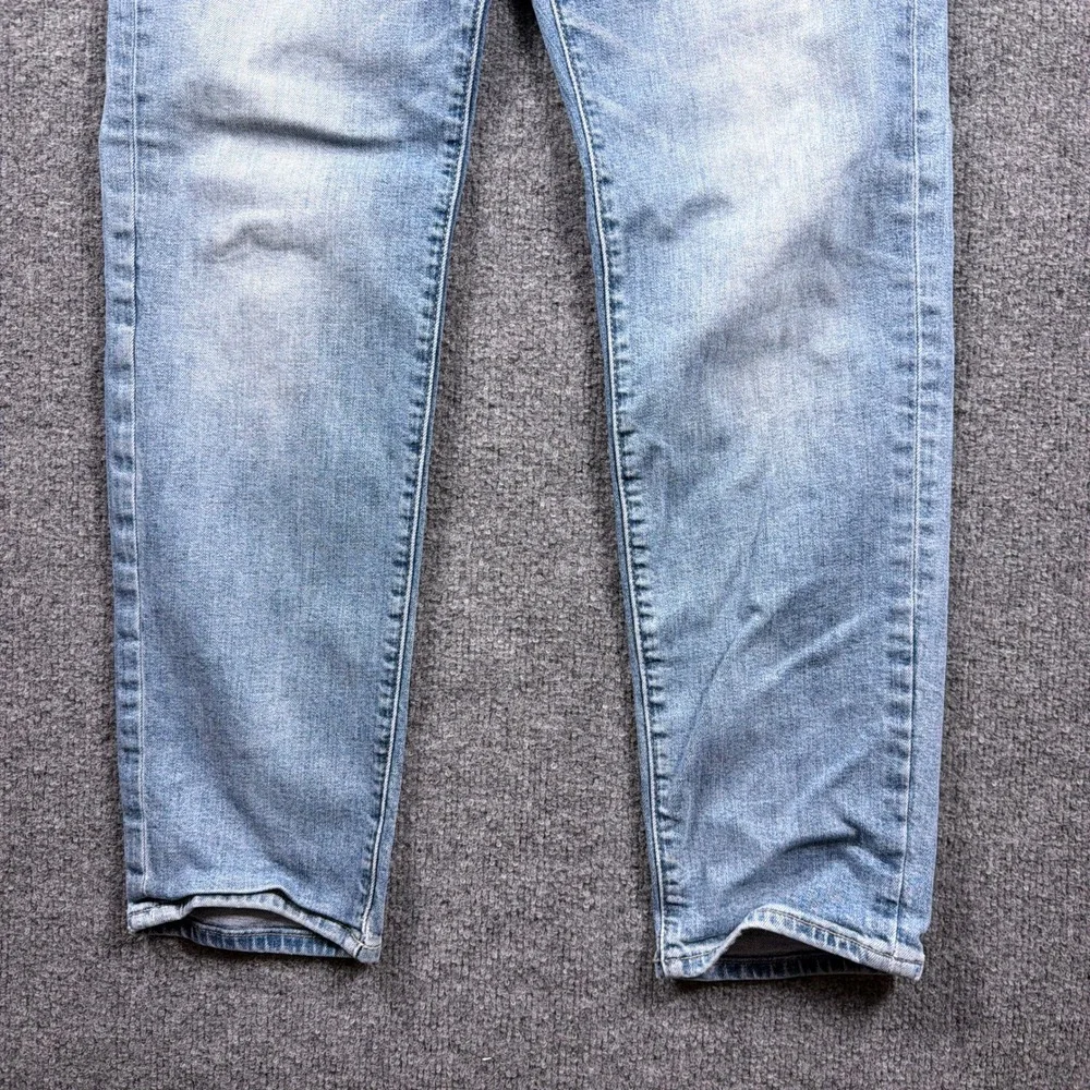 Abercrombie & Fitch Skinny Jeans Taper Mens 31x28 Light Blue Stretch Denim